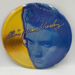Elvis Aron Presley Round Metal Sign 2000‎ EPE Inc Collectible Wall Decor